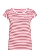 Fine Jersey Stripe Teasy Tee Fav Tops T-shirts & Tops Short-sleeved Re...
