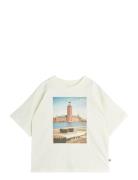 City Hall Ss Tee Tops T-shirts Short-sleeved White Mini Rodini