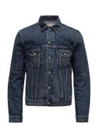 Faded Denim Trucker Jacket Farkkutakki Denimtakki Blue Polo Ralph Laur...