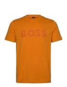 Thinking 1 Tops T-shirts Short-sleeved Orange BOSS