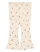 Tnstnaya Flared Rib Pants Bottoms Leggings Cream The New