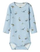 Nbmdinos Ls Body Bodies Long-sleeved Blue Name It