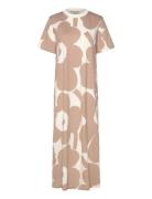 Pahlo Unikko Polvipituinen Mekko Beige Marimekko