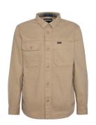 Barbour Lingfield Ovsh Tops Overshirts Beige Barbour