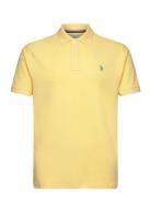 Uspa Polo Alfred Men Tops Polos Short-sleeved Yellow U.S. Polo Assn.