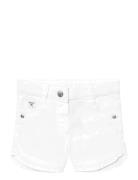 Stretch Gabardine Shorts Bottoms Shorts White Boboli