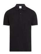 Thermo Tech Pique Slim Polo Tops Polos Short-sleeved Black Calvin Klei...
