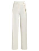 Soft Seersucker Wide Leg Bottoms Trousers Wide Leg White Calvin Klein