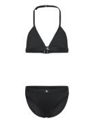 Triangle Bikini Set Bikinit Black Calvin Klein