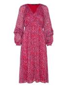 Amy Calista Midi Dress Polvipituinen Mekko Red French Connection