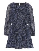 Anna Emina Chiffon Dress Lyhyt Mekko Navy French Connection