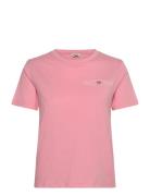 Reg Shield Ss T-Shirt Tops T-shirts & Tops Short-sleeved Pink GANT