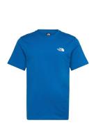 M Ss Simple Dome Tee Sport T-shirts Short-sleeved Blue The North Face