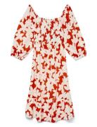 Vmdicthe 3/4 Square Calf Dress Wvn Ga Polvipituinen Mekko Multi/patter...