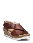 Rieker Ladies' Sandals 61975-24 Brown Korolliset Sandaalit Espadrillot...