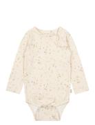 Body L/S Printed Bodies Long-sleeved Cream Petit Piao