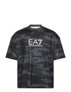 T-Shirt Tops T-shirts Short-sleeved Black EA7