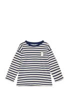 Top Ls Moomin Stripe Tops T-shirts Long-sleeved T-shirts Navy Lindex