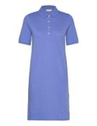 Shield Ss Pique Polo Dress Lyhyt Mekko Blue GANT