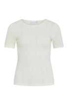 Vikassie S/S Pointelle Top - Noos Tops T-shirts & Tops Short-sleeved W...