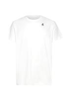 Le Vrai Edouard Tops T-shirts Short-sleeved White K-Way