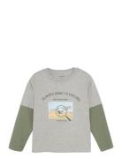 T-Shirt Ls Tops T-shirts Long-sleeved T-shirts Grey Minymo
