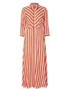 Yassavanna Long Shirt Dress S. Maksimekko Juhlamekko Red YAS