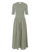 Dagnamaiw Ss Dress Polvipituinen Mekko Green InWear