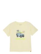 T-Shirt Ss Tops T-shirts Short-sleeved Cream Minymo