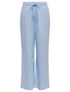 Onlaugusta Pant Wvn Noos Bottoms Trousers Straight Leg Blue ONLY