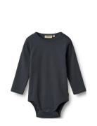Rib Body L/S Spencer Body Navy Wheat