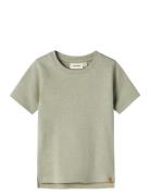 Nmmfeng Ss Slim Top Lil Tops T-shirts Short-sleeved Green Lil'Atelier