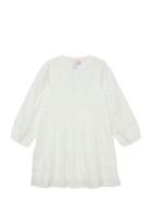 Vmtrine Ls Lace Short Dress Wvn Ga Girl Mekko White Vero Moda Girl