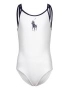 Big Pony -Piece Swimsuit Uimapuku Uima-asut White Ralph Lauren Kids