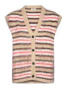 Knitted Vest Vests Knitted Vests Beige Monki