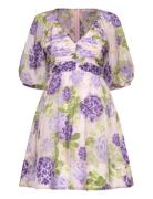 Cupro Mini Dress Lyhyt Mekko Purple By Ti Mo
