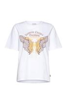 Pzsutton Tshirt Tops T-shirts & Tops Short-sleeved White Pulz Jeans