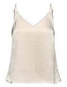 Beckiabbtilley Top Tops T-shirts & Tops Sleeveless Cream Bruuns Bazaar