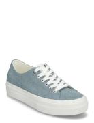 Women Lace-Up Matalavartiset Sneakerit Tennarit Blue Tamaris