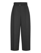 Tilda8 Bottoms Trousers Wide Leg Black BOSS