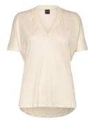 Eylina Tops T-shirts & Tops Short-sleeved Cream BOSS