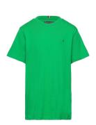 Essential Cotton Reg Fit Tee Ss Tops T-shirts Short-sleeved Green Tomm...