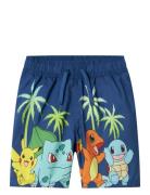 Nkmmacsen Pokemon Swimshorts Sky Uimashortsit Navy Name It