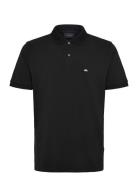Polo S/Spolo S/S Tops Polos Short-sleeved Black Lindbergh