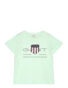 Archive Shield Ss T-Shirt Tops T-shirts Short-sleeved Green GANT