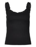 Elinea-M Tops T-shirts & Tops Sleeveless Black MbyM