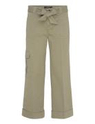 Pleated Cotton Twill Wide-Leg Cargo Pant Bottoms Trousers Cargo Pants ...