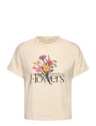 Cotton T-Shirt With Printed Message Tops T-shirts & Tops Short-sleeved...