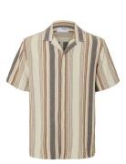Slhrelax-Sal Shirt Ss Resort Tops Shirts Short-sleeved Multi/patterned...