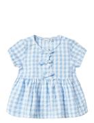 Nmffisina Ss Top Tops T-shirts Short-sleeved Blue Name It